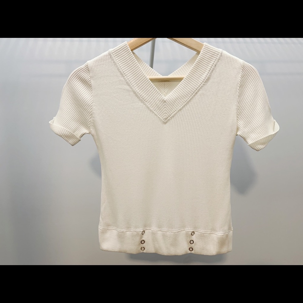 V-Cut Neck Form Fitted Corp Tee